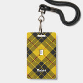 Clan Macleod van Lewis Tartan Badge (Voorkant met koord)
