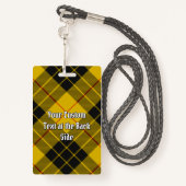 Clan Macleod van Lewis Tartan Badge (Achterkant met draagriem)