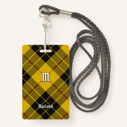 Clan Macleod van Lewis Tartan Badge (Voorkant met draagriem)