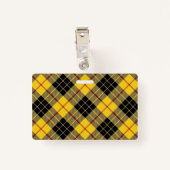 Clan MacLeod van Lewis Tartan Badge (Achterkant met clip)