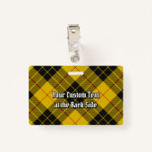Clan Macleod van Lewis Tartan Badge (Achterkant met clip)
