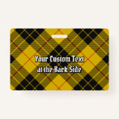 Clan Macleod van Lewis Tartan Badge (Achterkant)