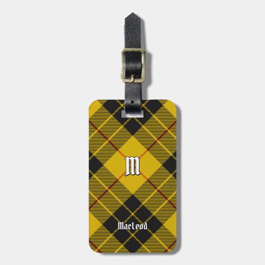 Clan Macleod van Lewis Tartan Bagagelabel (Voorkant verticaal)