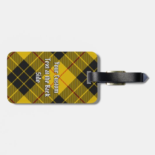 Clan Macleod van Lewis Tartan Bagagelabel (Achterkant horizontaal)