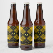 Clan Macleod van Lewis Tartan Bier Etiket (Flessen)
