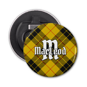 Clan Macleod van Lewis Tartan Button Flesopener
