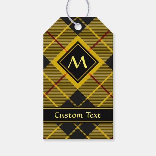 Clan Macleod van Lewis Tartan Cadeaulabel (Voorkant)
