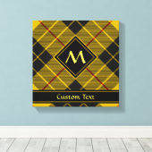 Clan Macleod van Lewis Tartan Canvas Afdruk (Insitu (Houten vloer))