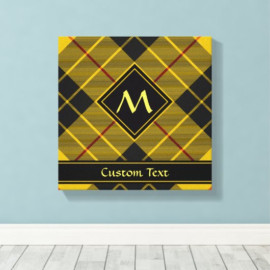Clan Macleod van Lewis Tartan Canvas Afdruk (Insitu (Houten vloer))
