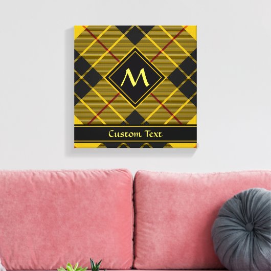 Clan Macleod van Lewis Tartan Canvas Afdruk (Insitu (Woonkamer))