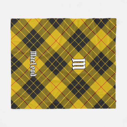 Clan Macleod van Lewis Tartan Fleece Deken (Voorkant (Horizontaal))