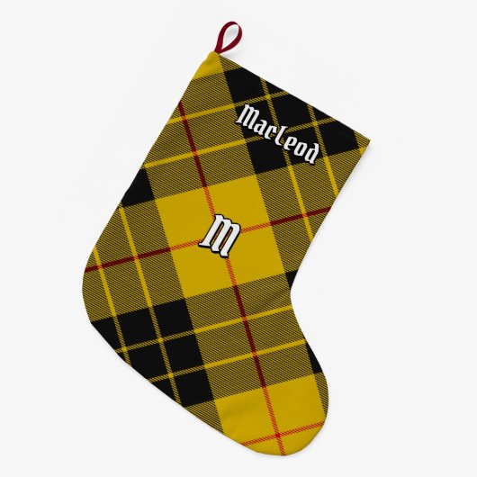 Clan Macleod van Lewis Tartan Grote Kerstsok (Voorkant (Hangend))