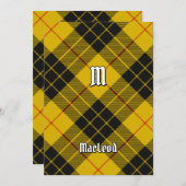 Clan Macleod van Lewis Tartan Kaart (Voorkant / Achterkant)