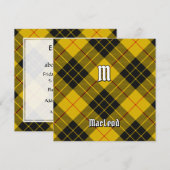 Clan Macleod van Lewis Tartan Kaart (Voorkant / Achterkant)