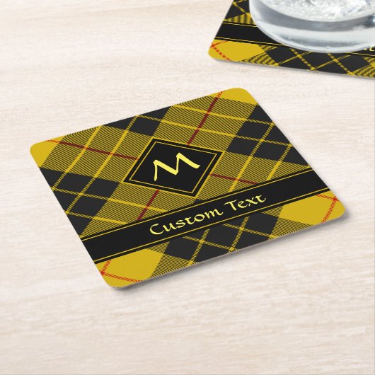 Clan Macleod van Lewis Tartan Kartonnen Onderzetters (Schuin)