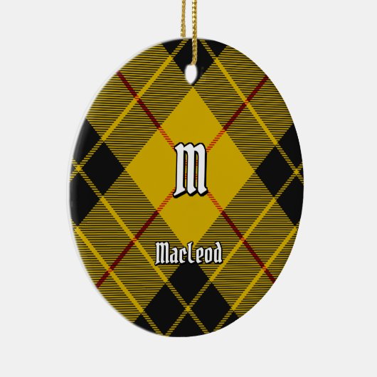 Clan Macleod van Lewis Tartan Keramisch Ornament (Rechts)