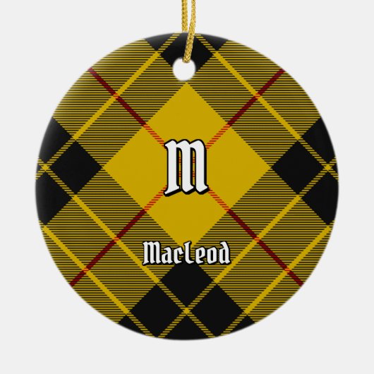 Clan Macleod van Lewis Tartan Keramisch Ornament (Voorkant)