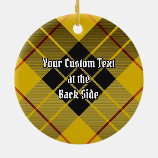 Clan Macleod van Lewis Tartan Keramisch Ornament (Achterkant)