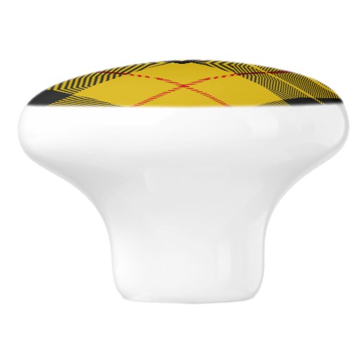 Clan Macleod van Lewis Tartan Keramische Knop (Zijkant)