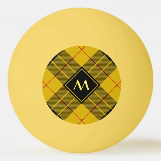 Clan Macleod van Lewis Tartan Pingpongbal (Voorkant)