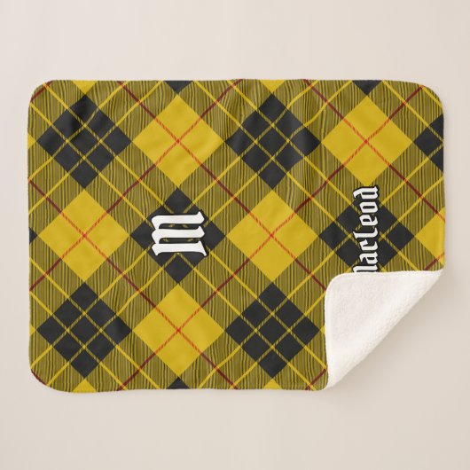 Clan Macleod van Lewis Tartan Sherpa Deken (Voorkant (horizontaal))