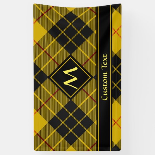 Clan Macleod van Lewis Tartan Spandoek (Verticaal)