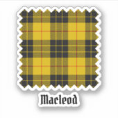 Clan Macleod van Lewis Tartan Sticker (Voorkant)