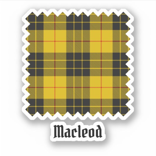 Clan Macleod van Lewis Tartan Sticker (Voorkant)