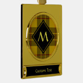 Clan Macleod van Lewis Tartan Verguld Banner Ornament (Rechts)