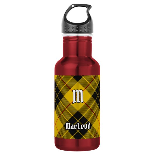 Clan Macleod van Lewis Tartan Waterfles (Voorkant)