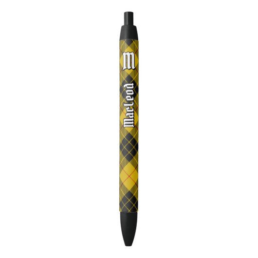Clan Macleod van Lewis Tartan Zwarte Inkt Pen (Voorkant Verticaal)