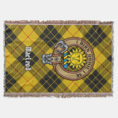 Clan MacLeod van Lewis Wapen over Tartan Deken (Voorkant)