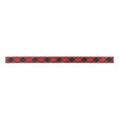 Clan MacLeod van Raasay Classic Red Black Tartan Satijnen Lint (Voorkant)