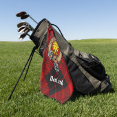 Clan MacLeod van Raasay Crest Golfhanddoek (Groen)