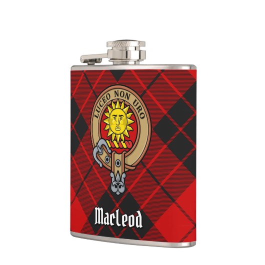 Clan MacLeod van Raasay Crest Heupfles (Links)