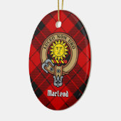 Clan MacLeod van Raasay Crest Keramisch Ornament (Links)