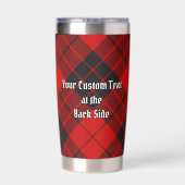 Clan MacLeod van Raasay Crest over Tartan Geïsoleerde Drinkbeker (Achterkant)