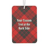 Clan MacLeod van Raasay Crest over Tartan Luchtverfrisser (Achterkant)