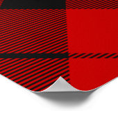 Clan MacLeod van Raasay Crest over Tartan Poster (Hoek)