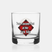 Clan MacLeod van Raasay Crest over Tartan Whisky Glas (Achterkant)