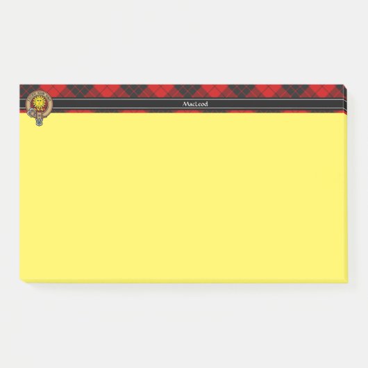 Clan MacLeod van Raasay Crest Post-it® Notes (Voorkant)