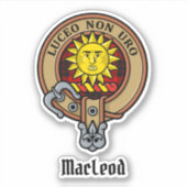 Clan MacLeod van Raasay Crest Sticker (Voorkant)