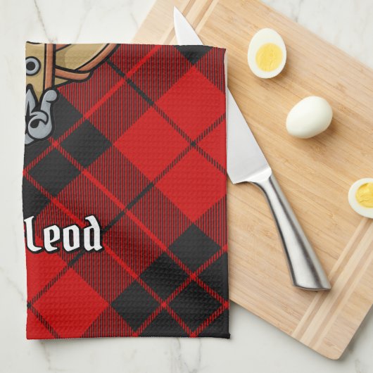 Clan MacLeod van Raasay Crest Theedoek (Quarter Fold)