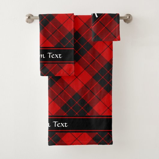 Clan Macleod van Raasay Tartan Bad Handdoek (Insitu)