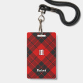 Clan Macleod van Raasay Tartan Badge (Voorzijde met lanyard)