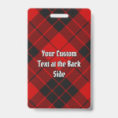 Clan Macleod van Raasay Tartan Badge (Achterkant)