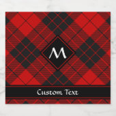 Clan Macleod van Raasay Tartan Bier Etiket (Enkel label)