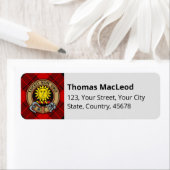 Clan Macleod van Raasay Tartan Etiket (Insitu)