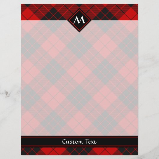 Clan Macleod van Raasay Tartan Flyer (Achterkant)