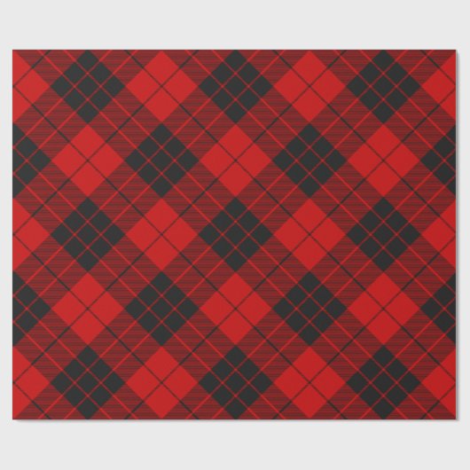 Clan Macleod van Raasay Tartan geroteerd Cadeaupapier (Vlak)